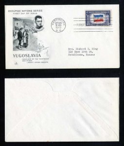 # 917 First Day Cover addressed Artcraft cachet Washington, DC dated 10-26-1943