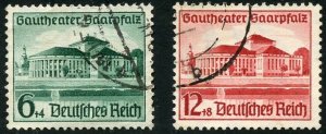 Germany Scott B121-22 UFH - Hitler National Culture Fund Set - SCV $4.75