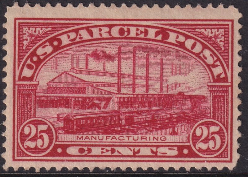 Sc# Q9 U.S 1913 Manufacturing 25¢ parcel post issue MLH CV $52.50