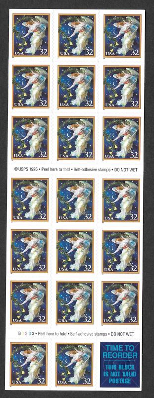 UNITED STATES SC# 3012a PB# B3333 VF/MNH 1995