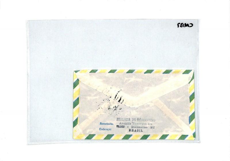 *BRAZIL* Diamantino Air Mail MIVA Missionary Cover 1979 CM137