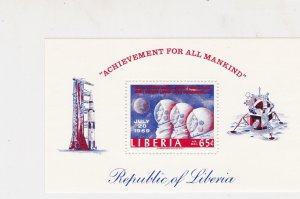 Liberia 1969 Achievement for all Mankind Space M.N.Hinged Stamp Sheet Ref 23689