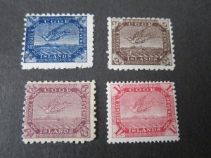 Cook Islands 1898 Sc 15,19,22.24 MH