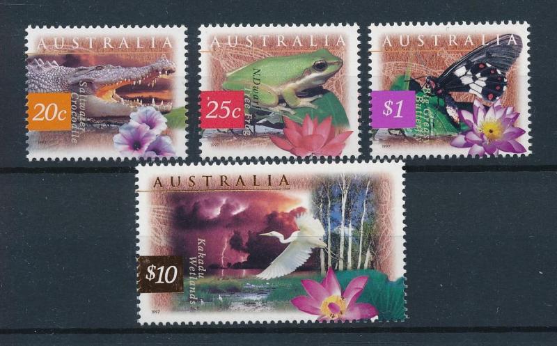 [73560] Australia 1997 Animals Frog Butterfly Bird Flowers Crocodile  MNH