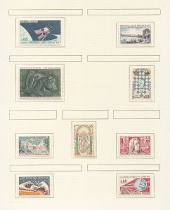 France 1960s/70 MH Collection on 18 Pages (Apx 150 Items) Incl. Art UK1448