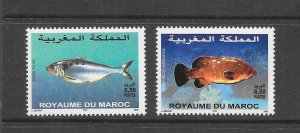 FISH - MOROCCO #933-4 MNH