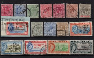 Bahamas KEVII-QEII fine used collection to 10/- WS37034