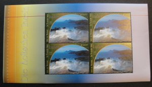 UN 2002 Italian Heritage Small Souvenir Sheet of Aeolian Islands – MNH