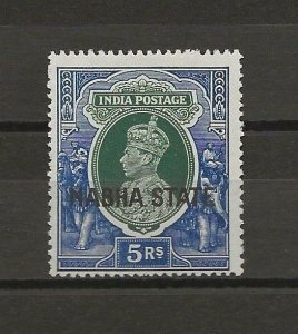 INDIA/NABHA 1938 SG 91 MNH Cat £48