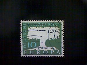 Germany, Scott #771, used(o),1957, A Tree for United Europe, 10pf