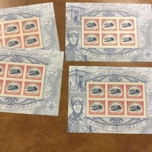 4806 Inverted Jenny sheet flaming tires VARIETY burning tires 