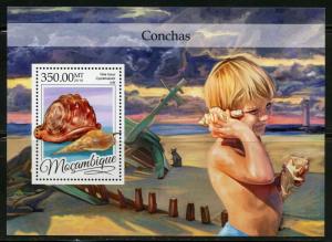 MOZAMBIQUE 2016 SEASHELLS SOUVENIR  SHEET MINT NH