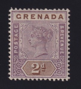 Grenada Sc #41 (1895) 2d lilac & brown Queen Victoria Mint VF H