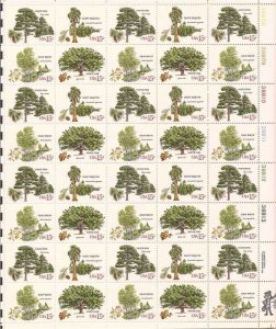 US Stamp - 1978 American Trees - 40 Stamp Sheet -   #1764-7