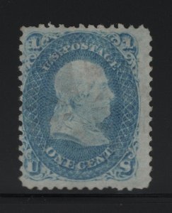 63 F-VF used neat cancel with nice color cv $ 45 ! see pic ! B1