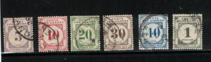 Kenya Uganda Tanganyika #J1 - #J6 Very Fine Used Set