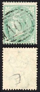 Jamaica SG10 3d Green Wmk CC Kingston Type E Pmk