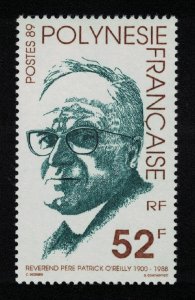 Fr. Polynesia Father Patrick O'Reilly founder of Gauguin Museum 1989 MNH SG#567