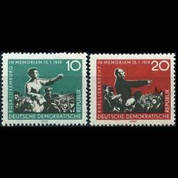 DDR 1959 - Scott# 419-20 Luxemburg Set of 2 LH