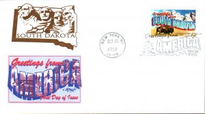 #3736 Greetings From South Dakota Artmaster FDC