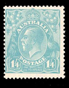 MOMEN: AUSTRALIA SG #104 1928 P13.5*12.5 MINT OG NH £120++ LOT #66452