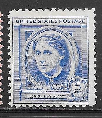 USA 862: 5c Louisa May Alcott, MNH, F-VF