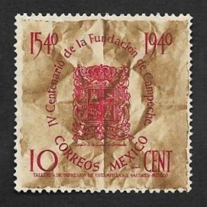 SD)1940 MEXICO 4TH CENTENARY OF THE FOUNDATION OF CAMPECHE, COAT OF ARMS O