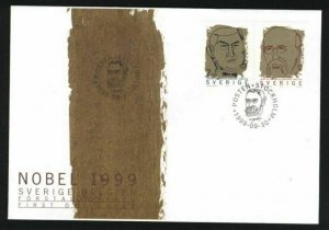 Sweden. FDC Cachet 1999 Nobel Prize.  Engraver Cz Slania