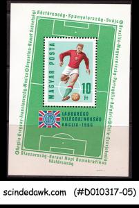 HUNGARY - 1966 SPORTS / SOCCER / FOOTBALL - Miniature sheet MINT NH