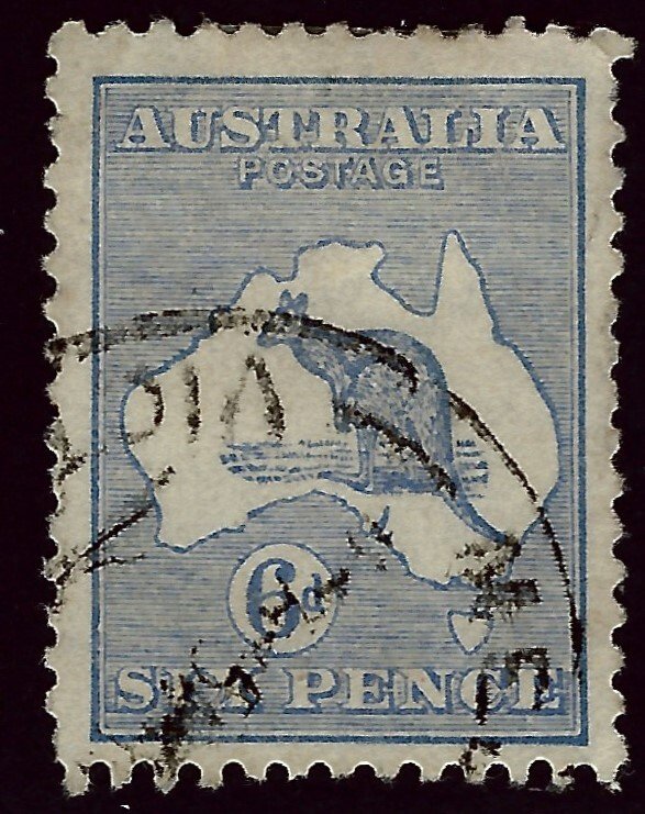 Australia SC#8 Used F-VF hr SCV$27.50...Grab a Bargain!