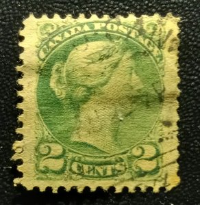 Canada 36 Used VF 2c Green