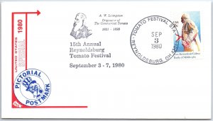 US SPECIAL EVENT COVER 15th ANNUAL TOMATO FESTIVAL AT REYNOLDSBURG OHIO 1980-D