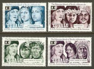 Tuvalu #594-7 NH Discovery of America Anniv.