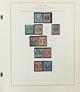 US  National  Bank Note Company stamps from 1870-1971   Scott  CV $6478.00    AB