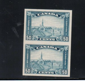 Canada #176a Extra Fine Never Hinged Imperf Pair **With Certificate**