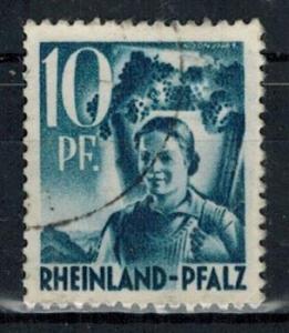 Germany - French Occupation - Rhine Palatinate - Scott 6N3