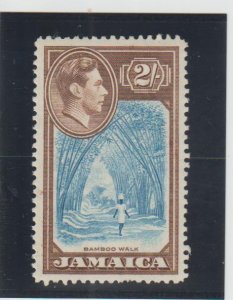 Jamaica  Scott#  126  MH  (1938 Bamboo Walk)
