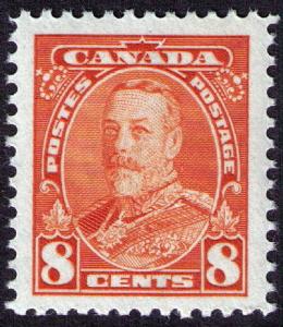 Canada # 222 Mint VF NH pristine as issued Cat $ 6.75