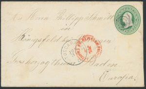 US U82 3 cent Stamped envelope; Used -- see details and scans