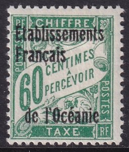 French Polynesia 1926 Sc J6 postage due MH*