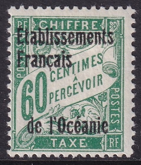 French Polynesia 1926 Sc J6 postage due MH*