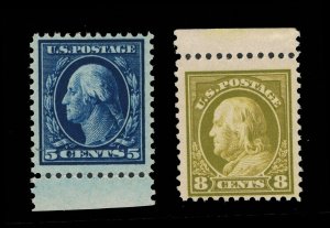 EXCELLENT GENUINE SCOTT #504 #508 F-VF MINT OG H 1917 SET OF 2 STAMPS #16457