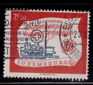 Luxembourg Scott 356 Used 1959 Locomotive Music stamp