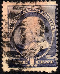 SC#212 1¢ Benjamin Franklin (1887) Used 