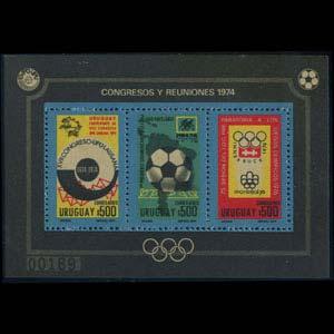 URUGUAY 1974 - Scott# C398 S/S Events NH