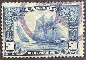 Canada #158 Used F - THIN - Schooner Bluenose 1929 SCV ~ $65 [G27.6.1]