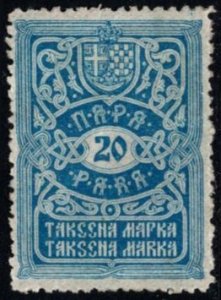 1921 Kingdom of Yugoslavia Revenue 20 Para General Tax Duty