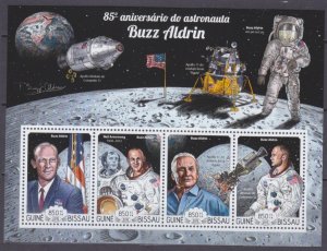 2015 Guinea-Bissau 7711-7714KL 85th Anniversary of Astronaut Buzz Aldrin