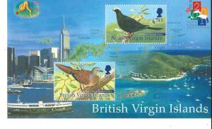 British Virgin Islands #954 Birds New Year 2001 S/S (MNH)