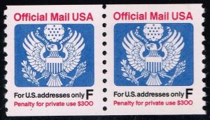 US #O144 Official Mail Coil Pair; MNH